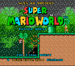 Super Mario World Master Quest 8 - The Final Quest Title Screen